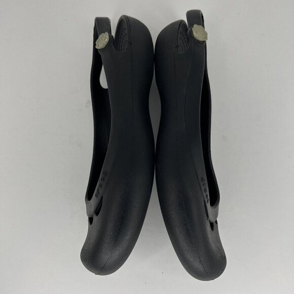 Crocs Kadee Ballet Flats Women's Size 7 Black Shoes Slip On Comfort Sandals - Picture 7 of 9